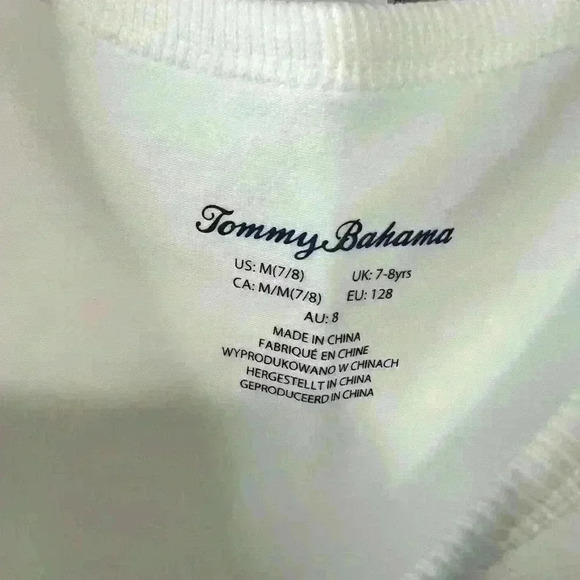 Tommy Bahama Kids Unisex Tank Top with Pocket Size M - Picture 3 of 7